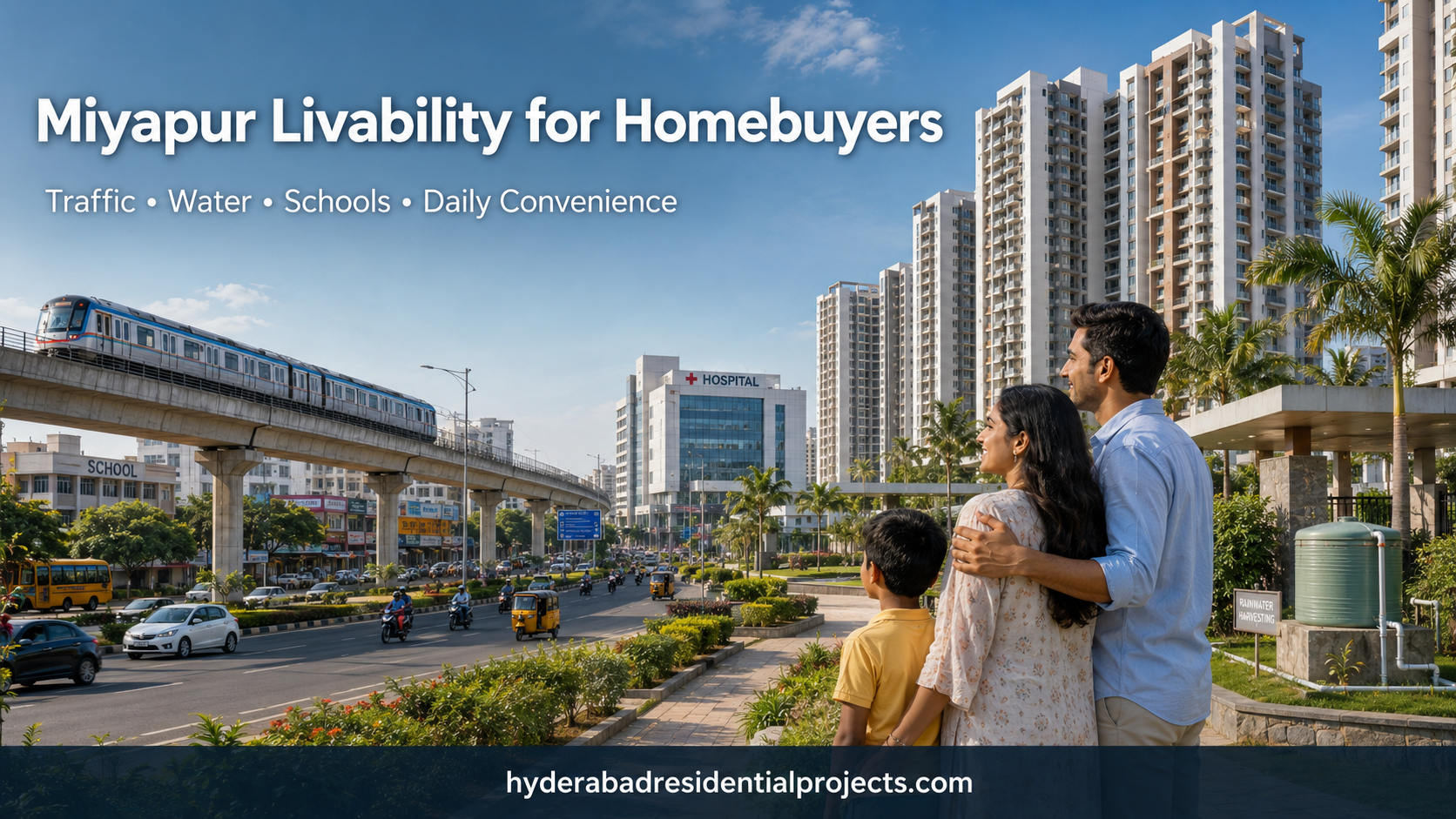 Miyapur Livability for Homebuyers: Traffic, Water, Schools & Daily Convenience