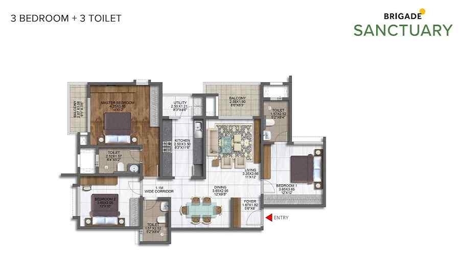 Godrej Brooklyn Avenue Unit Plan