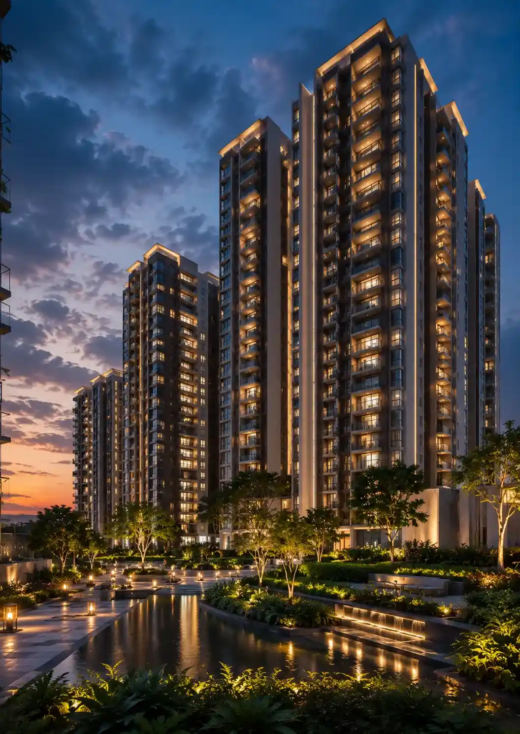 Conceptual Auro Sapphire infinity pool visual