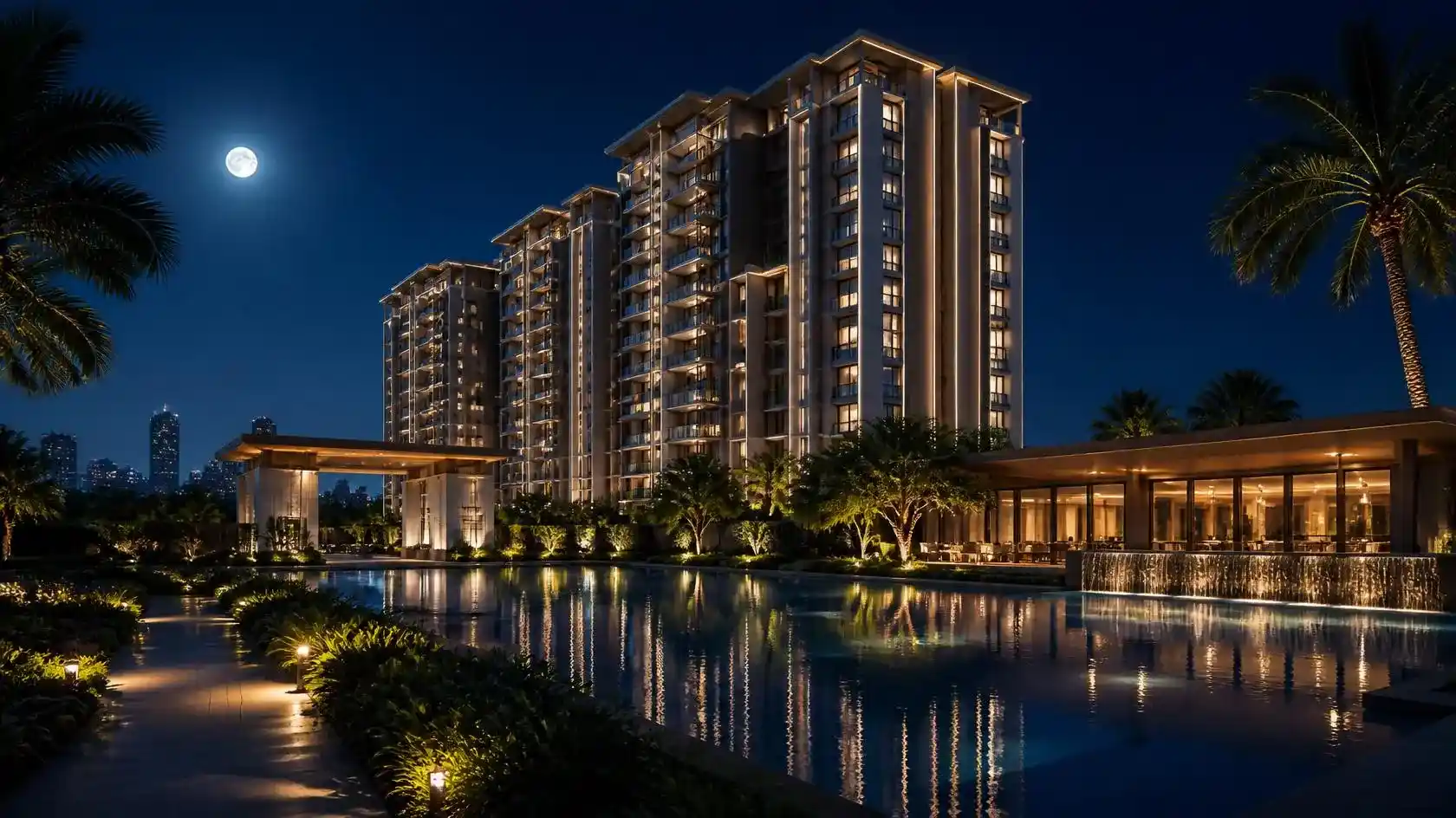 Raghava Halo landscaped amenities view