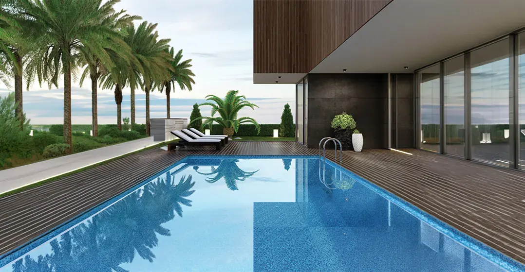 Swimming pool and deck at Brigade Gateway Neopolis