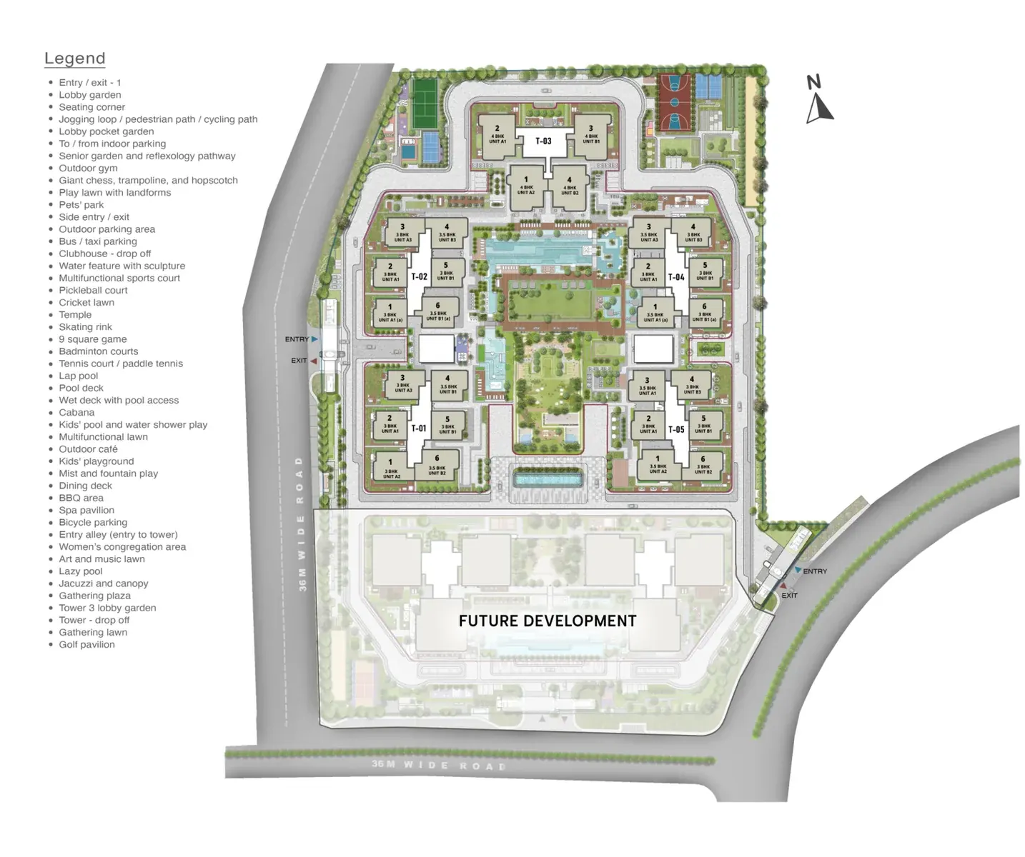 Sattva Lago gallery master plan